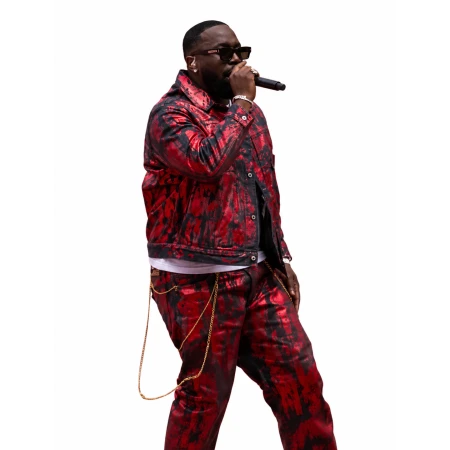 Vegedream FIFA World Cup 2026 Red Printed Tracksuit | America Suits